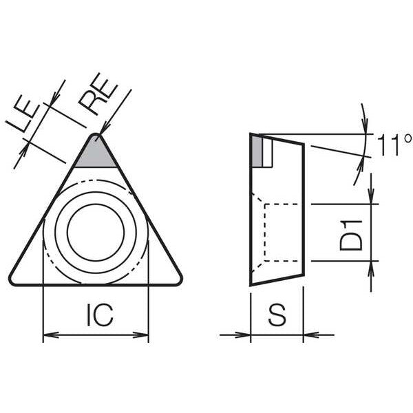 Triangle Turning Insert, Grade CBN