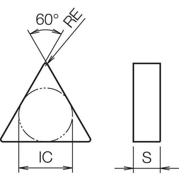 Triangle Turning Insert, Ceramic