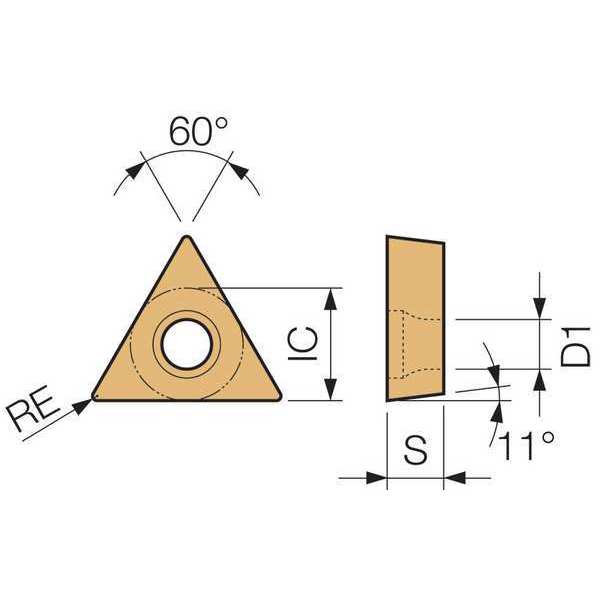 Triangle Turning Insert, Cerment