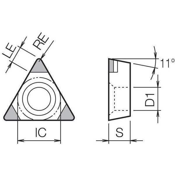 Triangle Turning Insert, Grade CBN