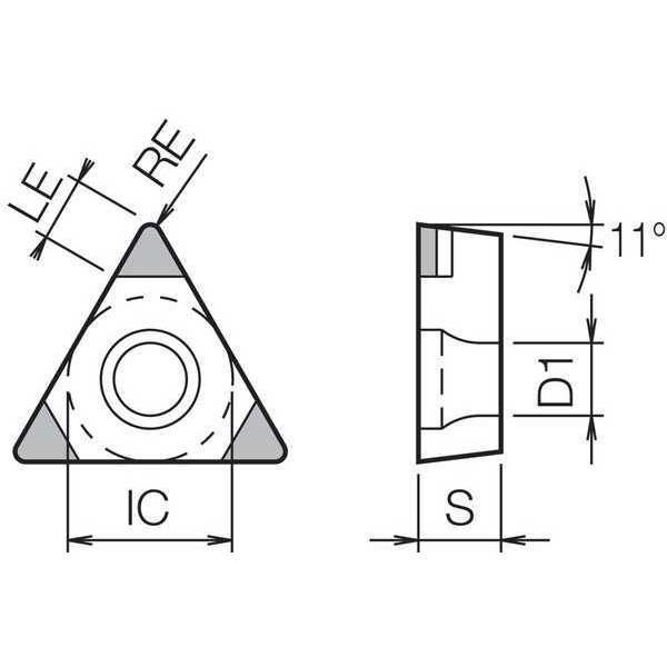 Triangle Turning Insert, Grade CBN