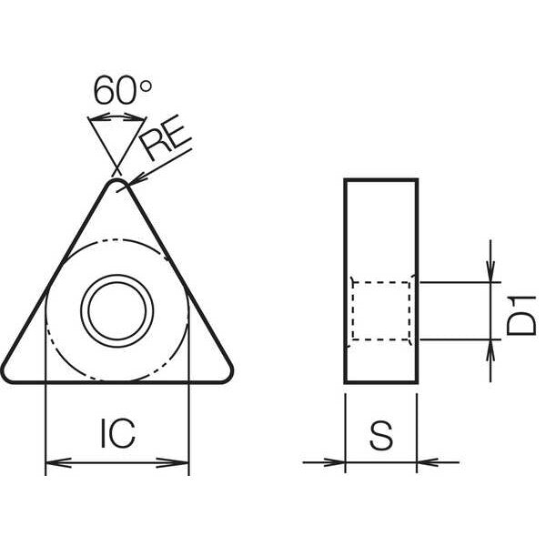Triangle Turning Insert, Ceramic