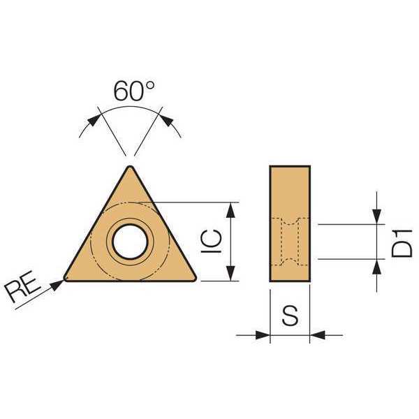 Triangle Turning Insert, PVD Carbide