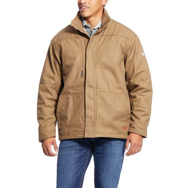 FR Insulated Canvas Jacket, Tan, XL