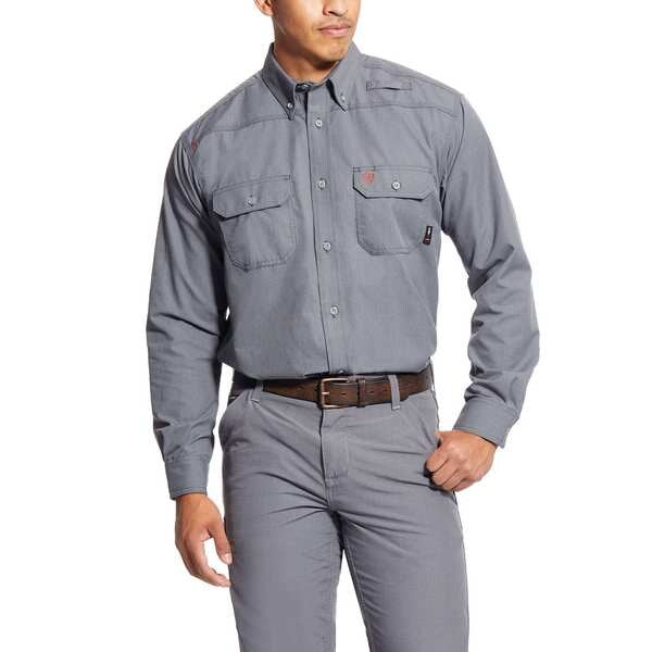 Flame-Resistant Shirt, Gray, 3XL