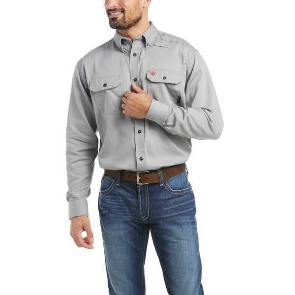 Flame-Resistant Shirt, Gray, 3XL