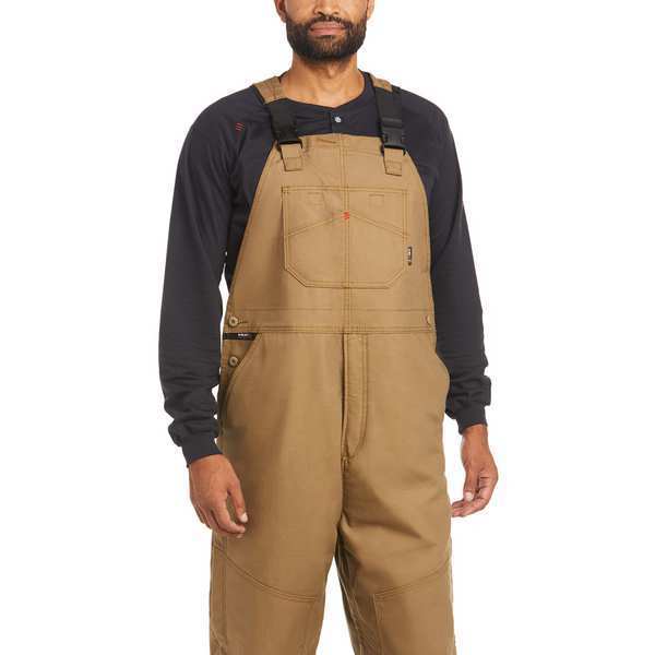 Bib Overalls, Tan, 4XL