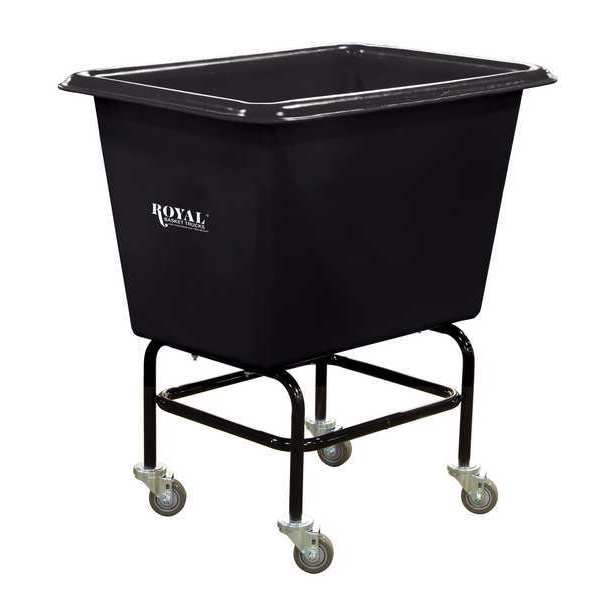 Elevated Poly Truck, 6 Bushel, 600 lb, Blk