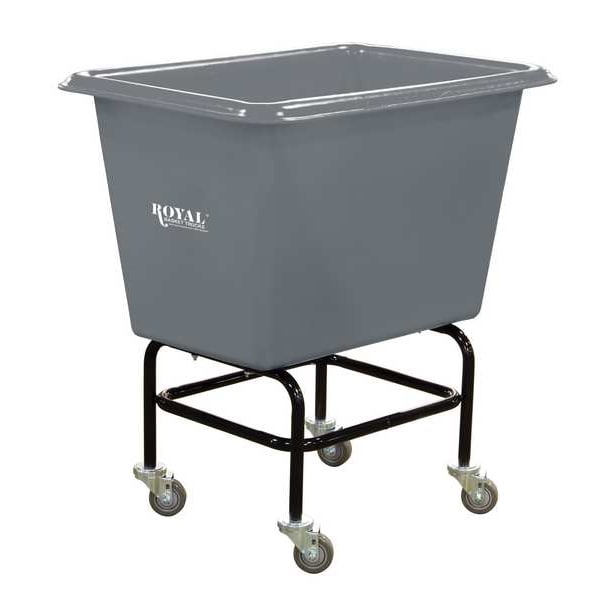 Elevated Poly Truck, 8 Bushel, 600 lb, Gray