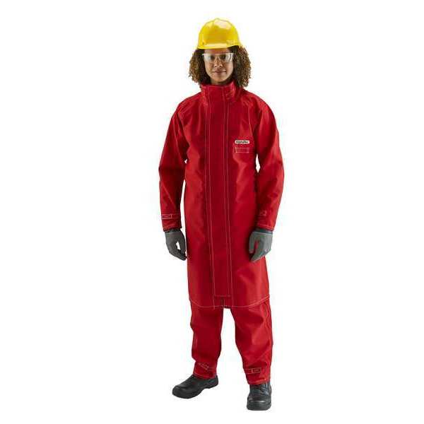 Coat, Chemical Resistant, Red, 4XL