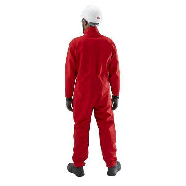 Coverall, M, Red, Polyester