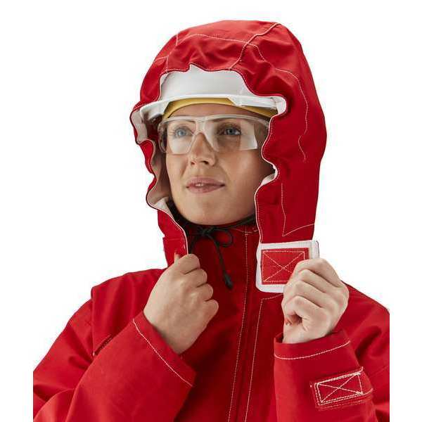Hood, Red, Universal, Hook-and-Loop