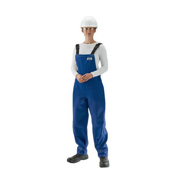 Breathable Blue Bibbed Poly Overall, S