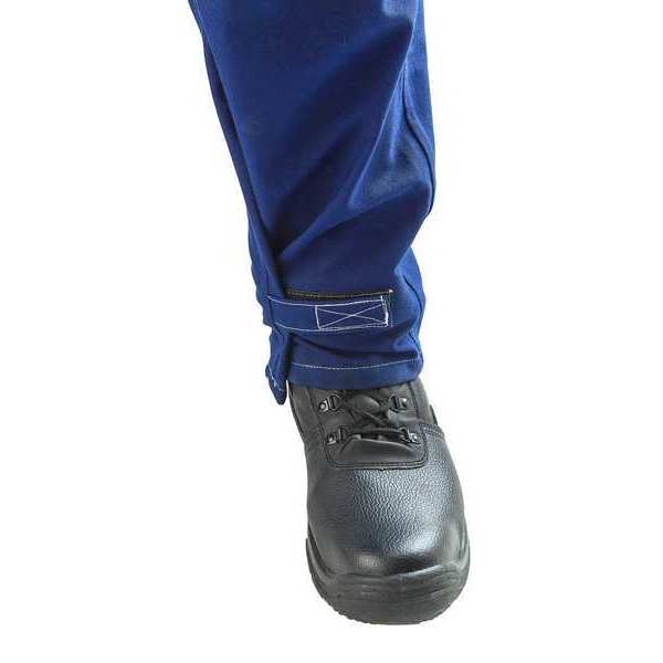 Coverall, Nomex, Blue, XL, Hook-and-Loop