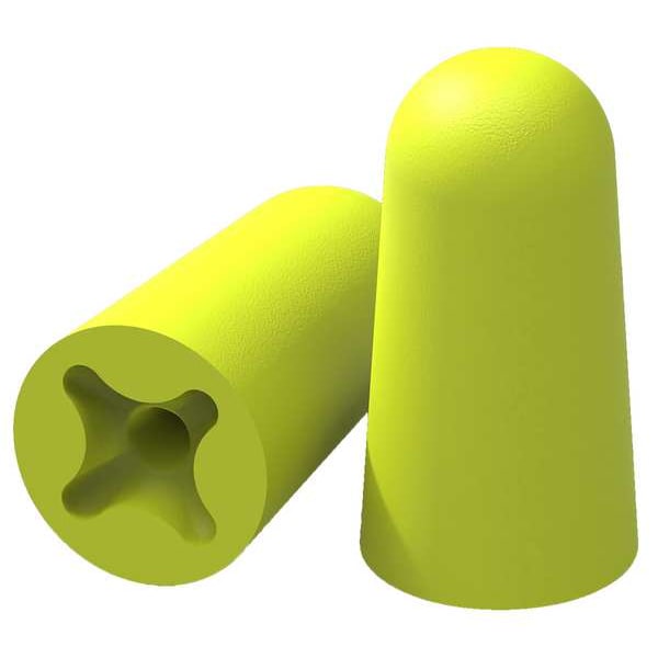 Ear Plugs, Uncorded, Yellow, PK60