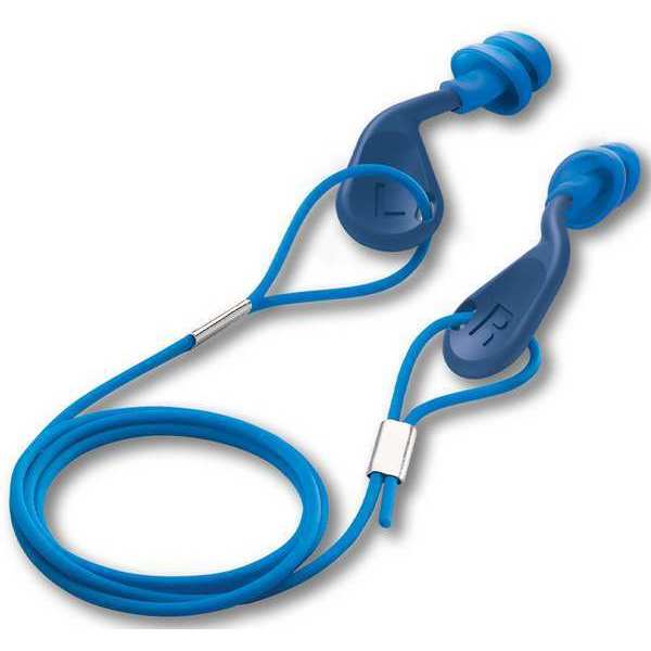 Ear Plugs, Corded, Blue, PK48