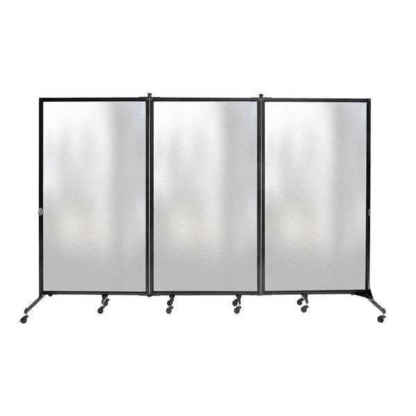 Frosted 3 panel Room Divider