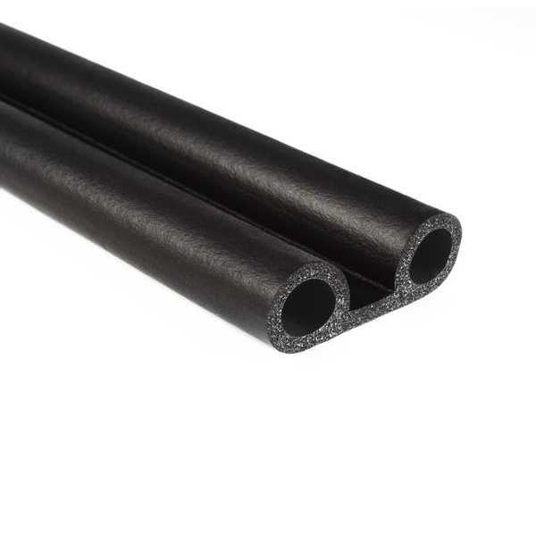 Foam Rubber Seal w/Adhesive Back, 0.55 in