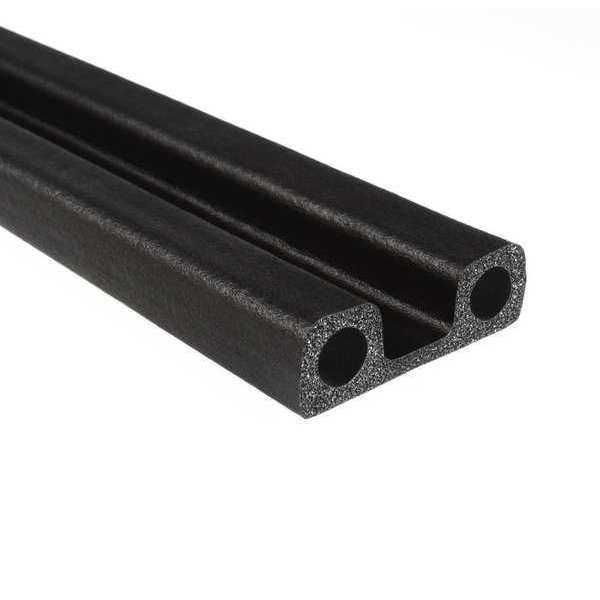 Foam Rubber Seal w/Adhesive Back, 0.5 in