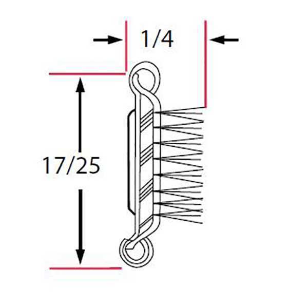 Edge Grip Seal, Rubber, 8 ft Length, 0.25 in Overall Width, Style: Beltline Weatherstrip