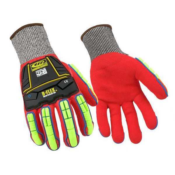 Full-Dip Gloves, Gray, Knit, XL , PR
