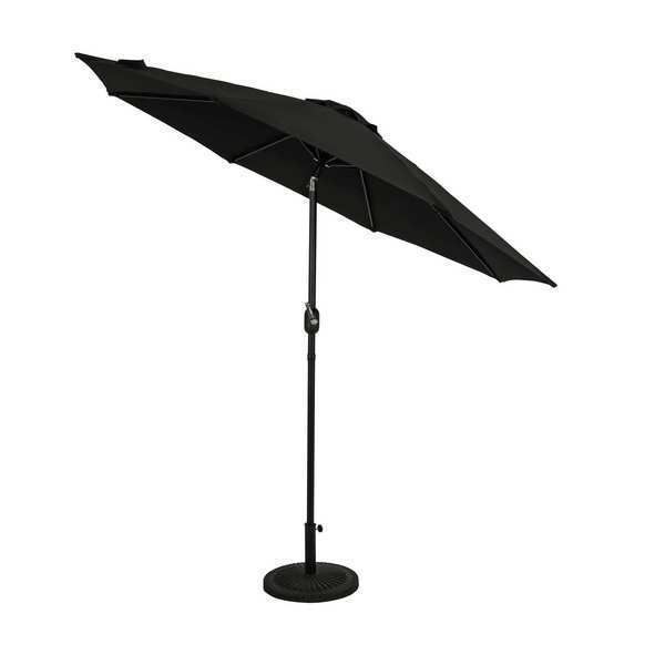 OCTAGON AUTO TILT UMBRELLA BLACK