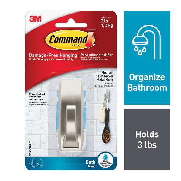 Modern Reflections Hook, Metal, Nickel,