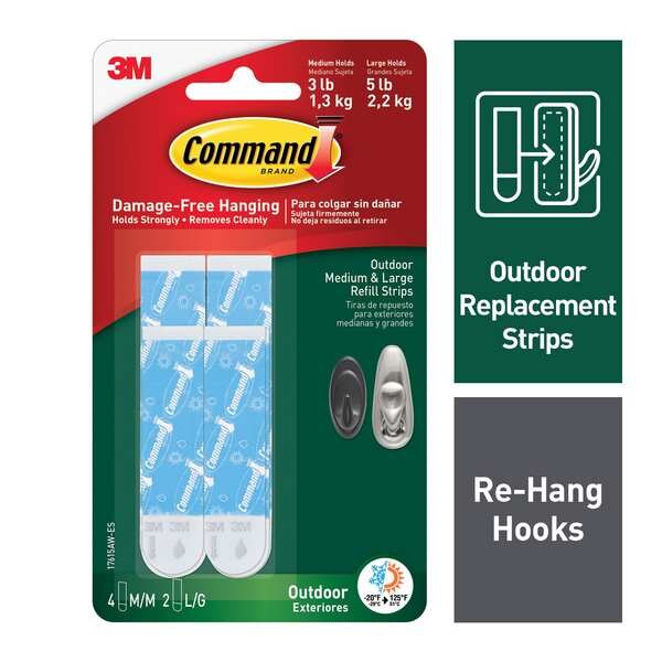 Outdoor Refill Strips, PK6