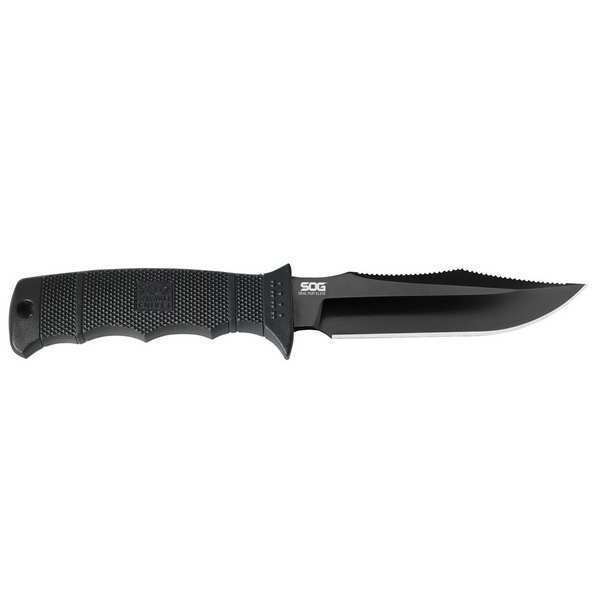 Fixed Blade Knife, Black, Steel, Straight