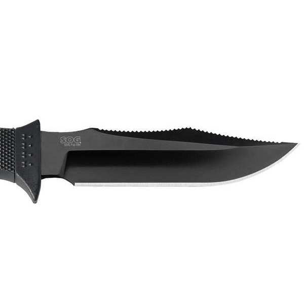 Fixed Blade Knife, Black, Steel, Straight