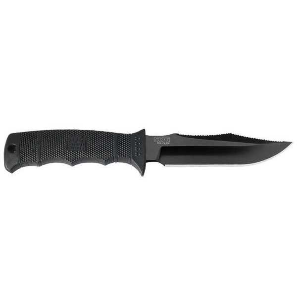 Fixed Blade Knife, Black, Steel, Straight
