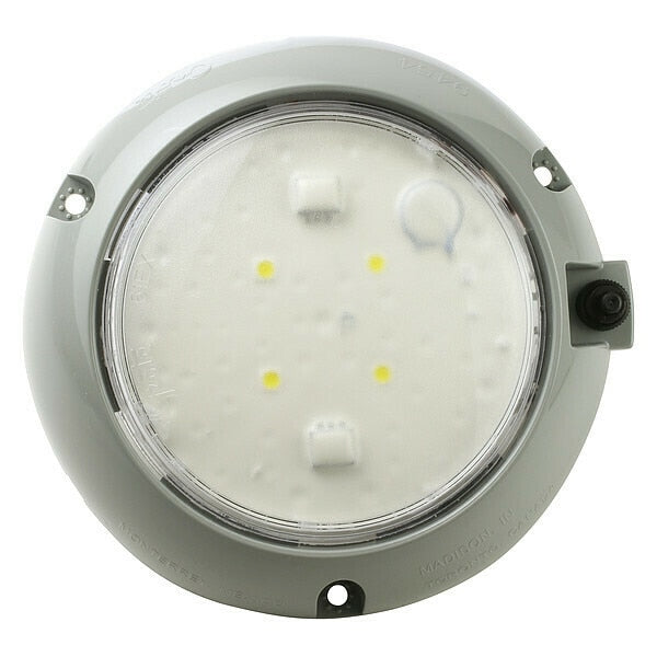 Dome Lamp, Surface Mnt, LED, Dia 5 29/32 In