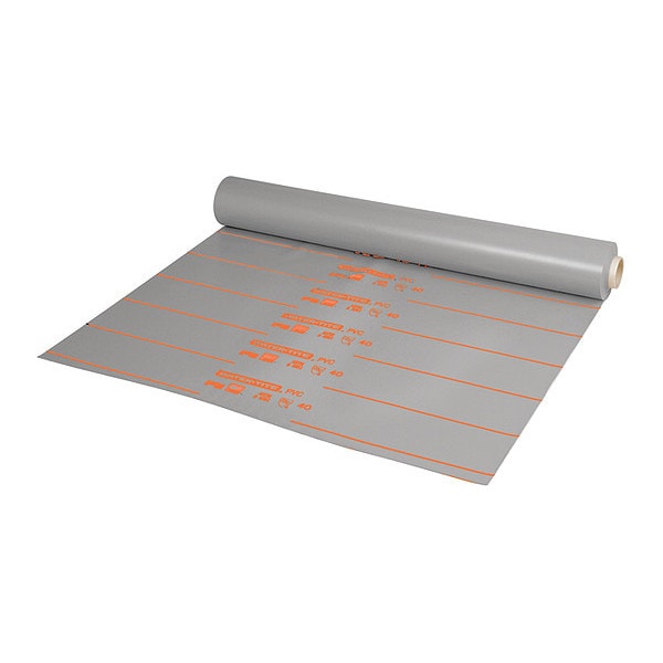 Pvc Liner, 40Ml, 5x100 ft., Gray