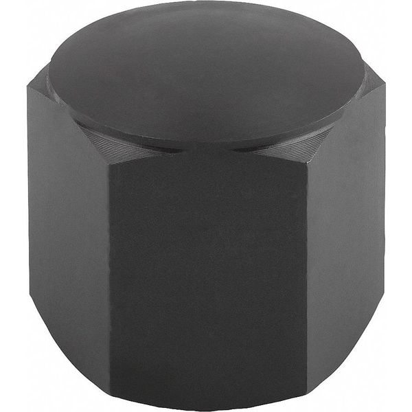 Positioning Foot, Form E, Int. Thread Spherical Face, Steel, Case Hard. w Black Oxide Finish, Sw=22