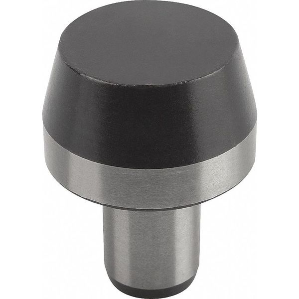 Locating Pin, Short, DIN 6321 Form B Cylindrical, D1= 8, H=10, D2= 6, Tool Steel Hardened & Ground