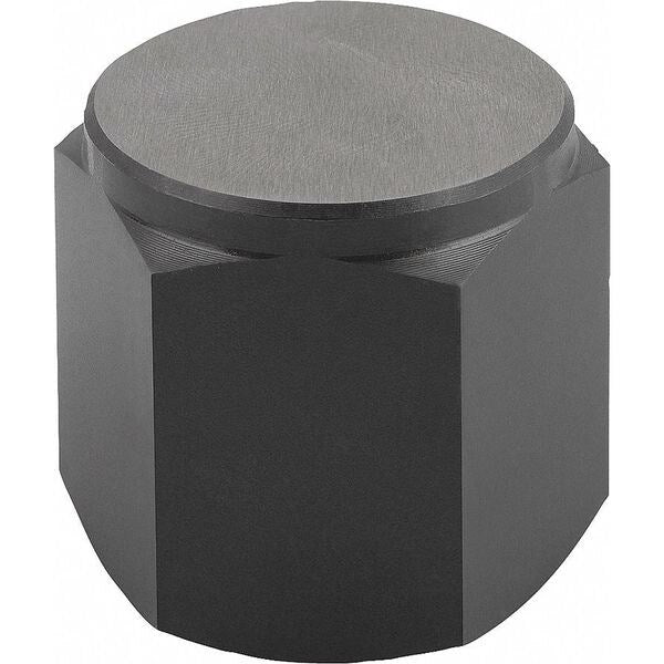 Positioning Foot, Form D, Int. Thread Smooth Face, Steel, Case Hard. w Black Oxide Finish, Sw=30