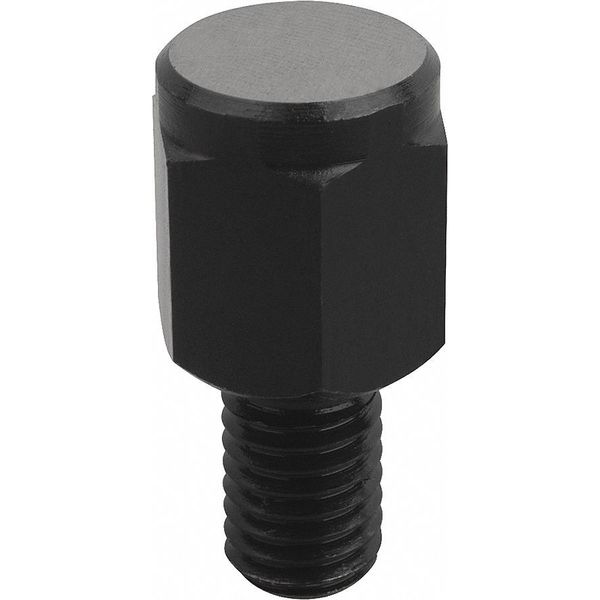 Positioning Foot, H=10, Form B Flat Face Ground, Carbon Steel, Faces Case Hardened, Sw=13