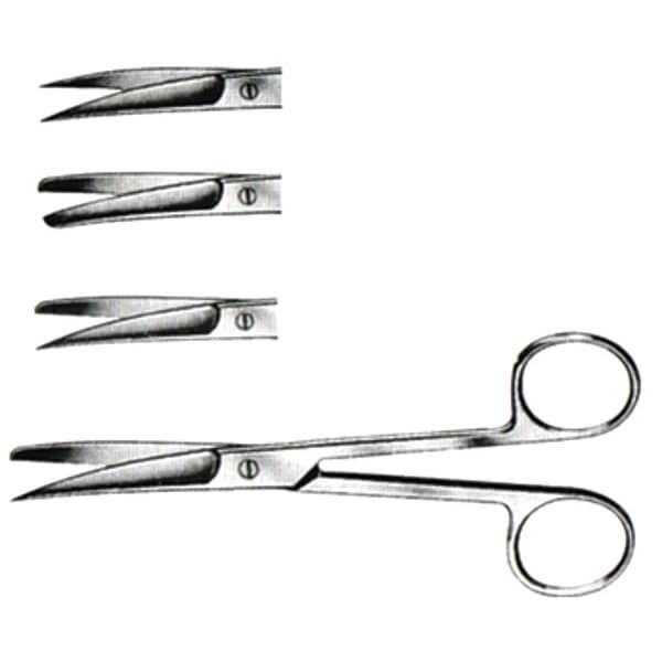 Operating Scissors, S/S, Curved, 4.5