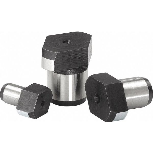 Positioning Pin Free-Milled D1= 16 Tool Steel, Black Oxidized, Ground, D2= 9