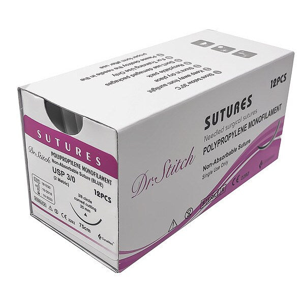 Training Sutures with Thread, Polyp, 3/0