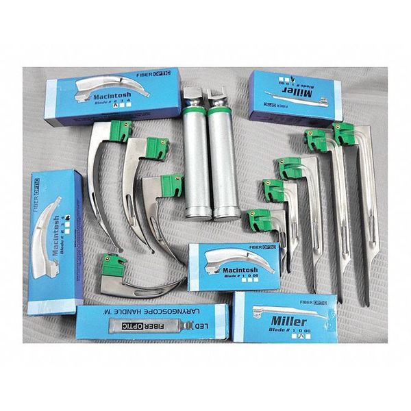 Laryngoscope Blade #1, Mac, Fiber Optic