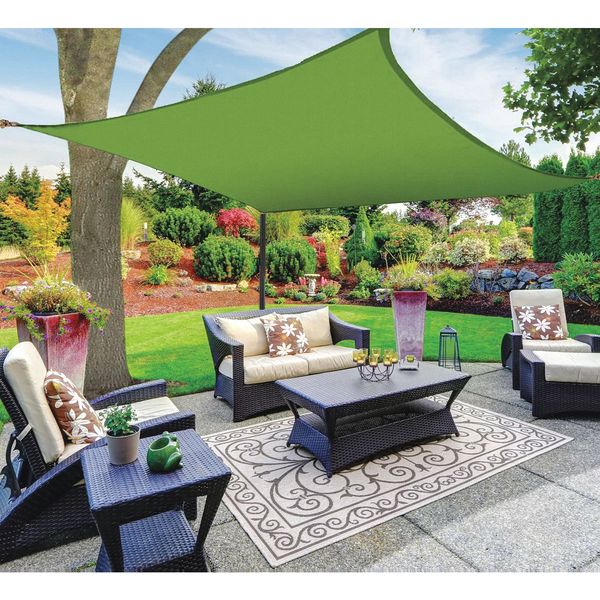 Sail Canopy, Square, Green, 12ftX12ft