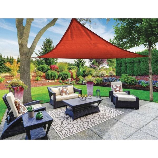 Sail Canopy, Triangle, Red, 12x12x12