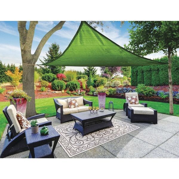 Sail Canopy, Triangle, Green, 16x16x16