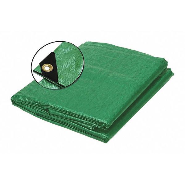 Green Tarp, 12x12 Weave, 20ftX40ft
