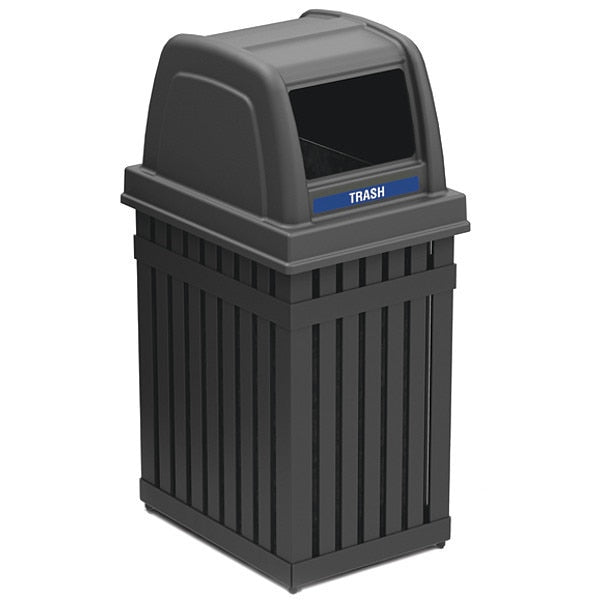 Parkview 1 Trash Bin, 25 gal., Blk