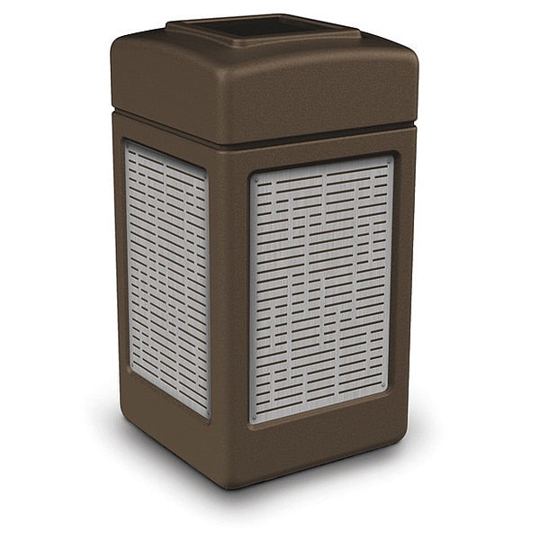 42 gal Trash Can, Brown
