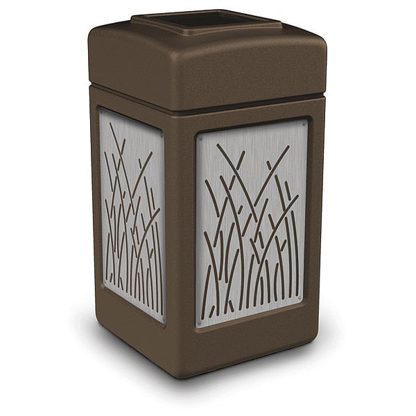 42 gal Trash Can, Brown