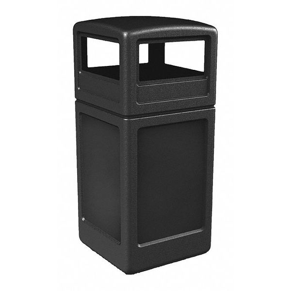 42 gal Trash Can, Black