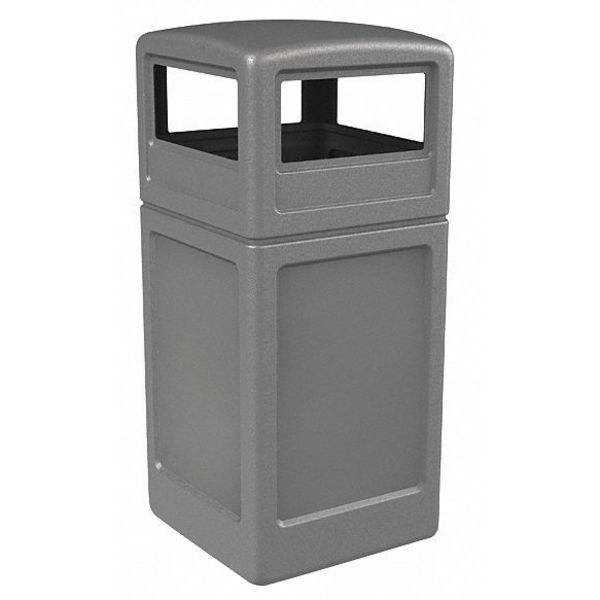 42 gal Trash Can, Gray